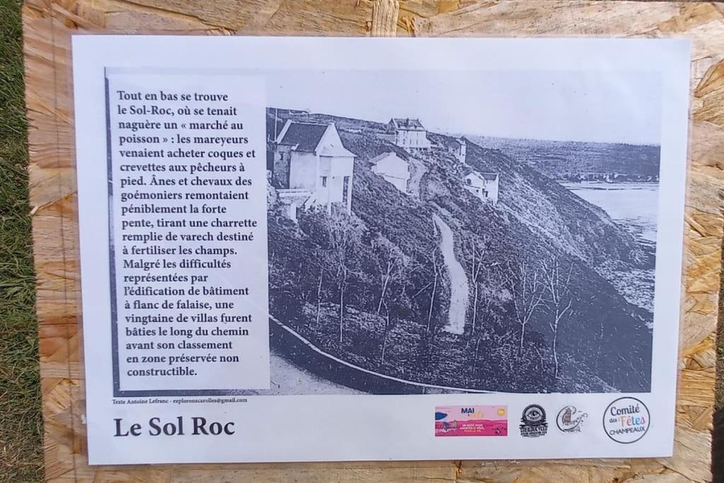 Maison Vue Sur Le Mont Saint Michel Et Sa Baie Champeaux Eksteriør billede